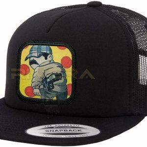 Chapo Bros Hat Black, La Chapizza JGL 701YRPlaid gorra bros, El Chapo embroidery